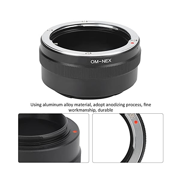 Sxhlseller Konverter Adapterring für OM Objektiv auf E Mount Kamera, für NEX‑F3/3/C3/5/5C/5D/5N/5A/5K/5T/5R/6/7/A7/A7R/A5000/ A6000 Usw – Bild 6