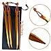 12 Pack Tent Stakes, 7075 Ground Metal Camping Aluminum Tent Pegs, Lightweight Tent Stakes Heavy Duty Spikes Camping Accessories, Orange