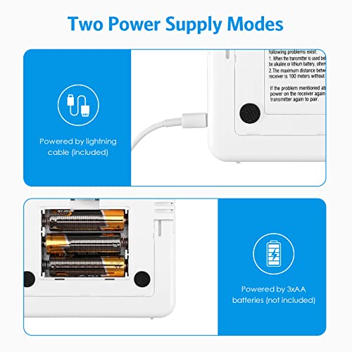 Amir Upgraded Indoor Outdoor Thermometer, Digital Hygrometer Thermometer With 3 Wireless Sensors, Room Thermometer Humidity Meter With Lcd Backlight, 4.6'' Large Display Wireless Thermometer For Home #TOP4