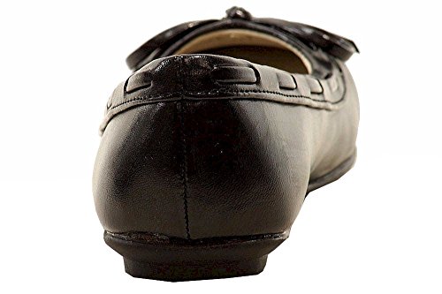 Girl's Classic Fashion Black Ballet Flat School Uniform Shoes4