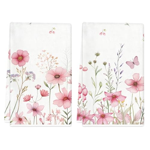 TAJWE Spring Kitchen Towels 18x26 Inch Set of...