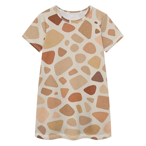 Vestido de verano para niñas con estampado de jirafa para momentos felices