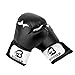Guantoni da Boxe, guantoni da Pugilato per Gli Uomini e Le Donne di Formazione MMA Muay Thai Premium Quality Guanti Adulti One Size,Nero