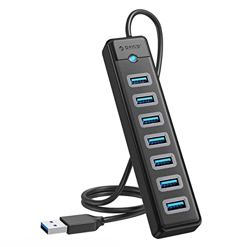 ORICO USBハブ 7ポート 10Gbps高速転送 1mL字 Amazon | ORICO USB ハブ USB3.2 7ポート 60WPD充電 10Gbps高速