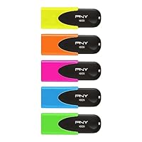 PNY 16GB Attaché 4 USB 2.0 Flash Drive 5-Pack