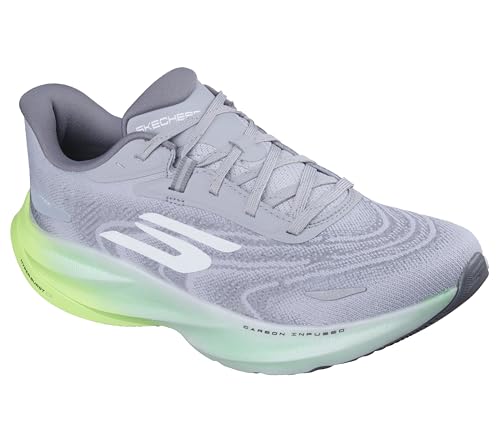 Skechers Men's Aero Spark Running Shoe, Gray/Lime, 13 by Skechers - Used condition - Image 5