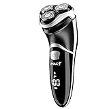 MAX-T Rasierer Herren Elektrisch Rasierapparat mit Präzisionstrimmer, Elektrische Rasierer Nass und Trockenrasierer Elektrorasierer mit IPX7 & LED Energieanzeige, Travel Lock, 120 Min Laufzeit