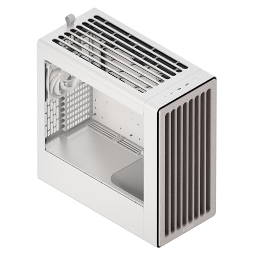 Image of HAVN BF 360 Flow High Airflow ATX Mid Tower PC Case, Semi-Open SGCC Steel Frame, SimpliCable Cable Management, 2X 180mm Fan, 1x 140mm Fan 360mm Radiator Mounts, Magnetic Panels - White