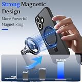 Yutwo Etui ochronne kompatybilne z Samsung Galaxy A07 4G, ultracienkie etui ochronne z jedwabnym wyglądem, z magnetycznym uchwytem na ładowarkę, odporne na odciski palców, do Samsunga A07 4G, czarne
