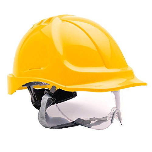 Casco de protección Endurance rojo con visor integrado PW55RER 4