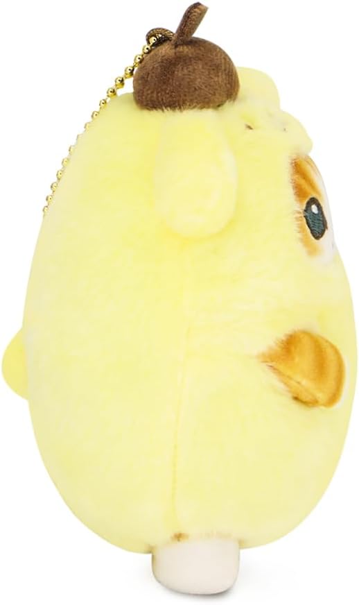 Cute Cat Plush Keychain – Soft Plush Pendant, Great Gift for Boys and Girls (Yellow, Sitting) - Image 3