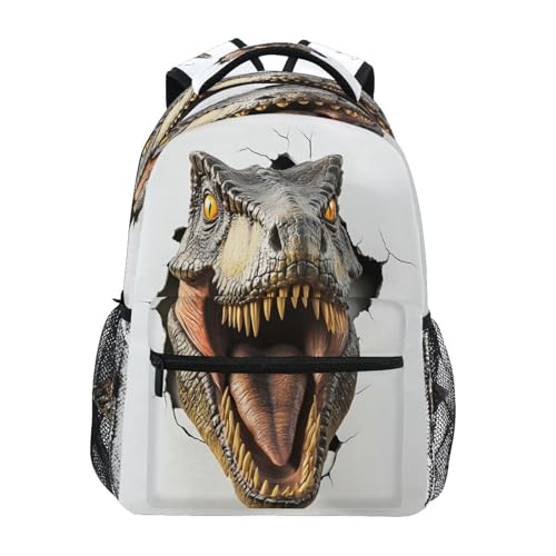 Dinosaur Roar 3D Backpack for School Boys Girls Adults Kids Bookbag Laptop Bag 15L