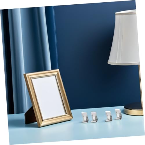 Image of Tofficu 50pcs Metal Picture Frame Hanging Clips Spring Turn Hook Accessories for Easy Installation of Frames Artwork and Paintings
