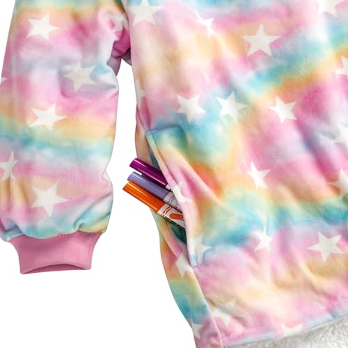 Image of Bare Home Wearable Blanket Hoodie - Soft Plush Sherpa - Warm and Cozy - Oversized Wearable Blanket