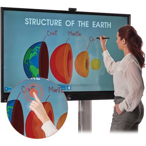 Image of Tripp Lite Interactive Flat-Panel Touchscreen Display with PC, 4K @ 60 Hz, UHD, 65 in. (DMTP65OPS)