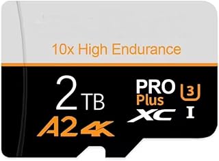2TB Micro SD Card – U3 & C10, SD Adapter for 4K Videos, Cameras, Drones, Smartphones