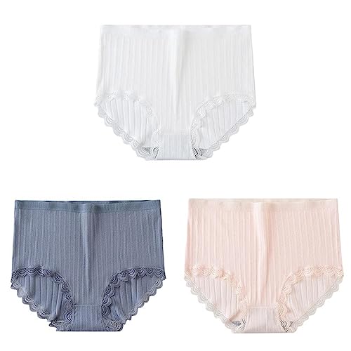 Culottes femmes lot de trois contre les irritations de la peau grâce au coton extensible