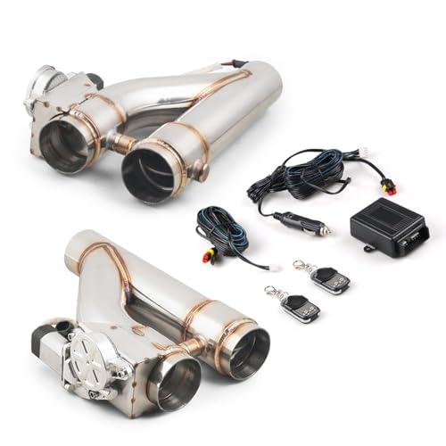 Compatible With 2.5 inch Stainless Steel Exhaust Pipe 2PCS Kits