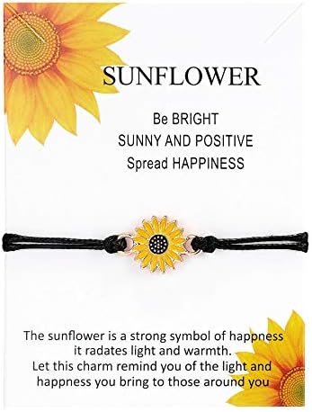 Sunflower Pinky Promise Bracelets Ankle Distance Matching Friendship Couple Graduation Gift for Women Mens Teen Girls(1&2pcs) (1PCS)