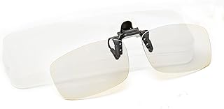 Reading Glasses Clip-On Magnifiers for Eyeglasses, Blue Light Blocking Flip Up Readers for Women