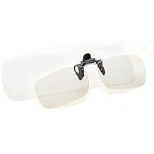 Clip-On Reading Glasses for Frames, Flip-Up Blue Light Blocking Magnifiers for Computer Eye Strain Relief
