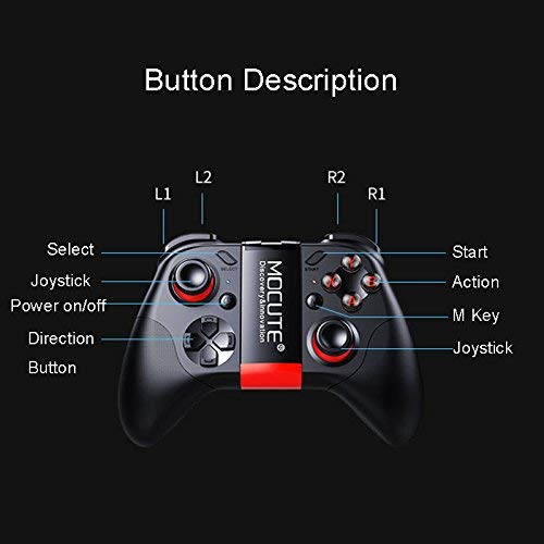 C-Zone wireless Game Controller Gamepad Joystick for Android phnoe Android TV/PC Samsung  S8, S9 Note 8 HUAWEI P20 vivo x21 OPPO A3 Android system - Thumbnail 2