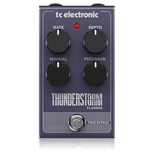 TC Electronic THUNDERSTORM FLANGER Vintage-Style Flanger Pedal with All-Analog Bucket-Brigade Circuit