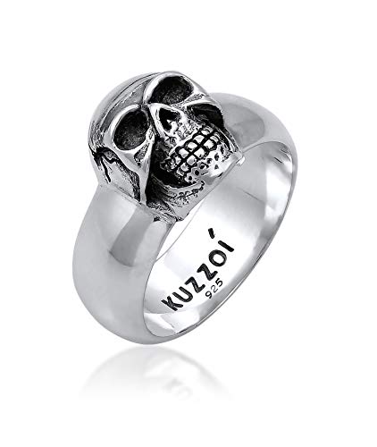 Bague homme tête de mort Kuzzoi : corrigez un style trop terne avec l'argent 925