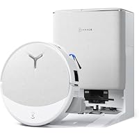 ECOVACS DEEBOT T90 PRO Omni Saugroboter mit Wischfunktion, Roboterstaubsauger 30.000 Pa, Schnellladen mit PowerBoost, OZMO Roller 3.0 mit TruEdge, automatische Dosierung der Reinigungslösung, Weiß – Ansicht 1