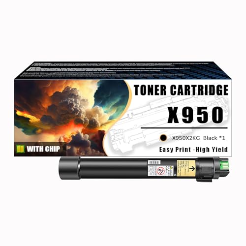 JNHGFS X950 Toner Cartridge Compatible for Lexmark X950X2KG Black Toner Cartridges Work for Lexmark X950 X952 X954 X950de X952dte X954dhe