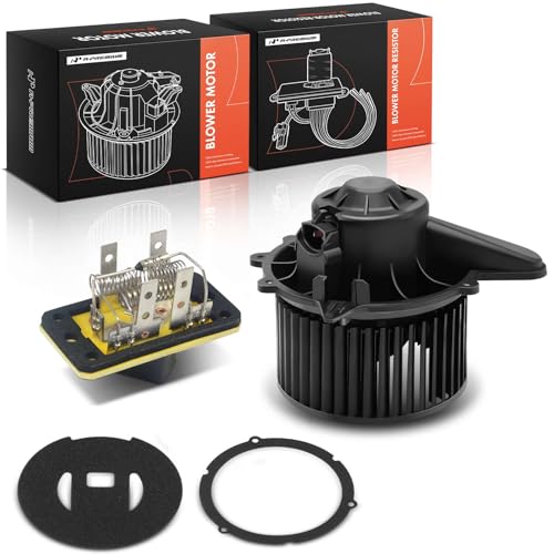 Image of A-Premium Front HVAC Heater Blower Motor and Resistor Compatible with Ford F-150 1997-2003, F-150 Heritage 2004, F-250 1997-1999, Expedition 1997-2002, with Fan Cage, 2-PC Set, Replace# 4L3Z19A706AA
