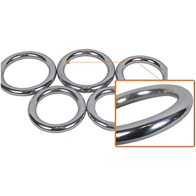 ZooBoo 2pcs Wing Chun Stainless Steel Training Rings (Pair) ¨C Yeung Sau & Sticky Hand Strength Training for Wing Tsun, Siu Lum, and Kung Fu Practitioners