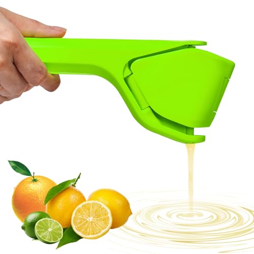 Manual Lemon Squeezer, Hand Lemon Squeezer, Easy-to-Use, Very Sturdy, Lemon Juicer, Lemon Juicer Squeezer to Squeeze Lemons, HomeyVenture (Green)