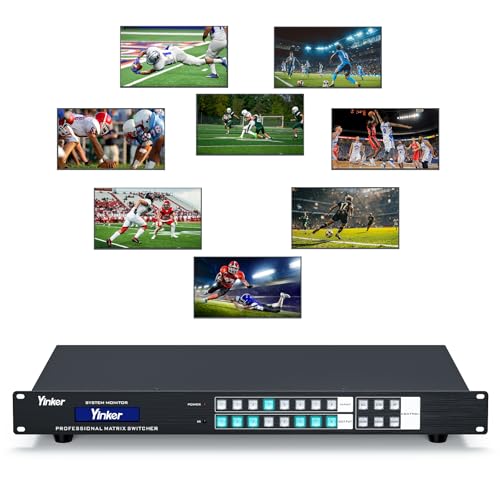 Yinker 8x8 HDMI Matrix 4K@30Hz with Web GUI