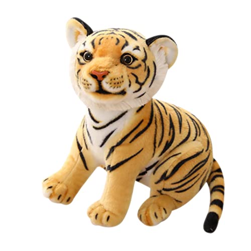Animal En Peluche Tiger En Peluche Tiger Réaliste En Peluche Animal En Peluche Lucrable En Peluche Animal Tigre Nouvel an Pour Les Tout-petits Cover