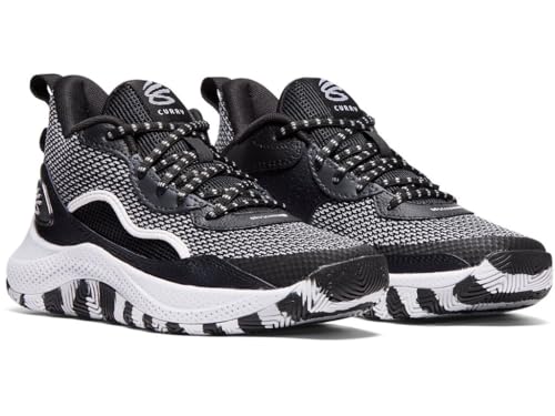 Under Armour Unisex Grade School Curry 3Z 24, (002) Black/Halo Gray/Halo Gray, 3.5, US by Under Armour - Image 4
