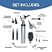 Zyrev Otoscope Oph Diagnostic Set - 36 Piece Medical and Nursing Student Otoscope/Opthalmoscope Diagnostic Kit - with Leather Case for Educational and Professional Settings (Regular)