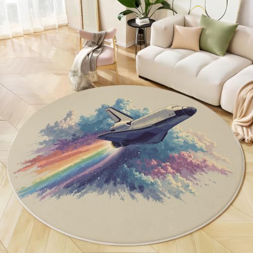 Tapis ne perd pas ses poils style science-fiction avec dos antidérapant