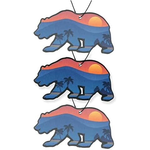 California Bear Car Air Freshener 3 Pack Scented with Essential Oils (3 Pack) Cover
