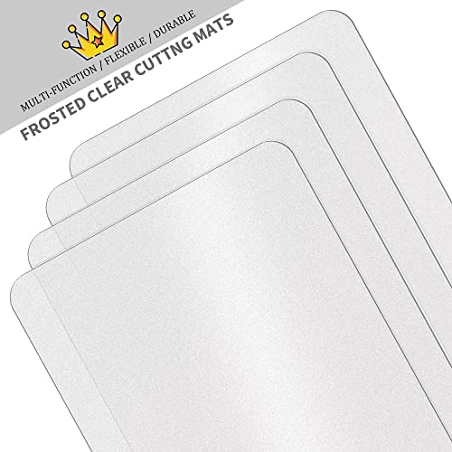 Set de 15 tablas de cortar flexibles de plástico miniatura 3