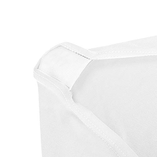 Image of Peomeise 4FT Spandex Table Cover Rectangular Stretch Spandex Tablecloth (White,4FT)