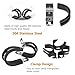JTAREA 7Sizes 304 Stainless Steel Cable Clamps Assortment Kit 1/4