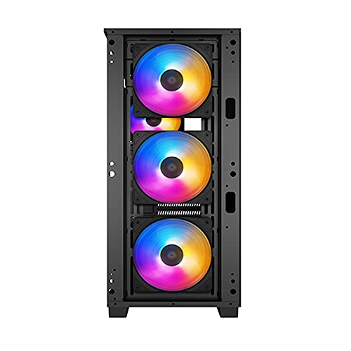 Image of DEEPCOOL MATREXX 50 MESH 4FS Middle Tower Computer Case I Gaming Cabinet Support Mini-ITX /Micro-ATX /ATX /E-ATX Motherboard with 4 x 120mm Fans Pre-Installed, Black