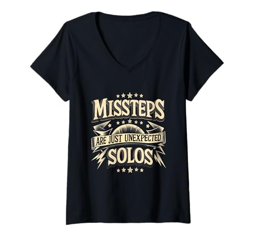 Mujer Missteps Just Unexpected Line Dance Cita Line Dancing Camiseta Cuello V