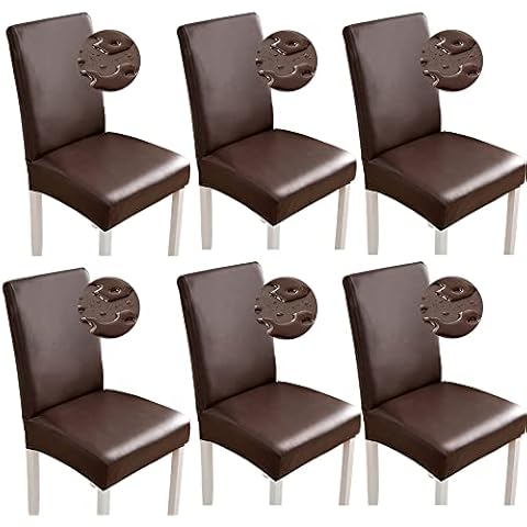 Shukii Waterproof PU Leather Chair Covers Cover