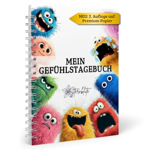 STERNBLÜTE Gefühlstagebuch Kinder Gefühle Buch Kinder Tagebuch Mädchen Tagebuch Jungs Dankbarkeitstagebuch Achtsamkeitstagebuch Reisetagebuch Selbstregulation Geschenke 5 6 7 8 9 10 Jahre