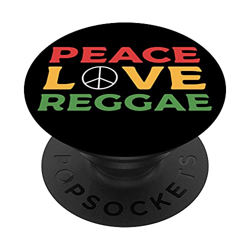 Peace Love Reggae Compositor PopSockets PopGrip Intercambiable