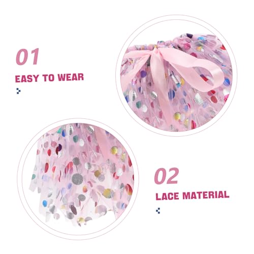 Supvox Hunde Tutu Kleid Mit Spitze Und Mesh Atmungsaktiv Verstellbar Für Kleine Und Mittelgroße Hunde Haustier Kostüm Für Geburtstag Hochzeit Und Party
