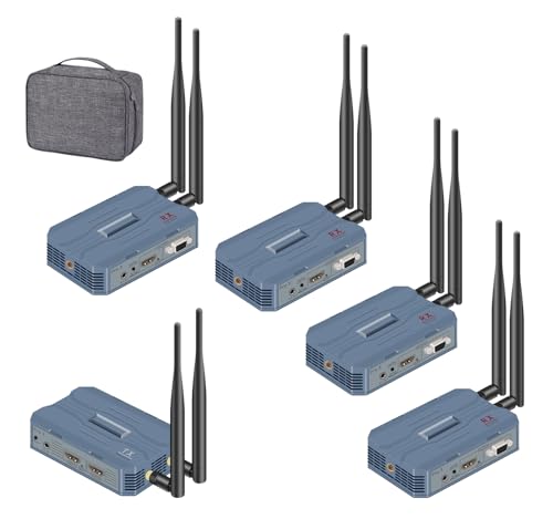 Wireless HDMI Transmitter and 4 Receivers 4K Expansion