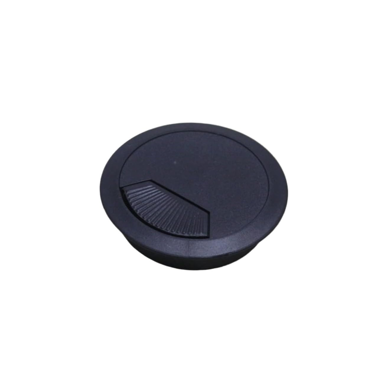 Occhiello da scrivania, passacavo, 10 pezzi, 60 mm, 53 mm, 50 mm, copertura per foro del cavo (nero, 50 mm)